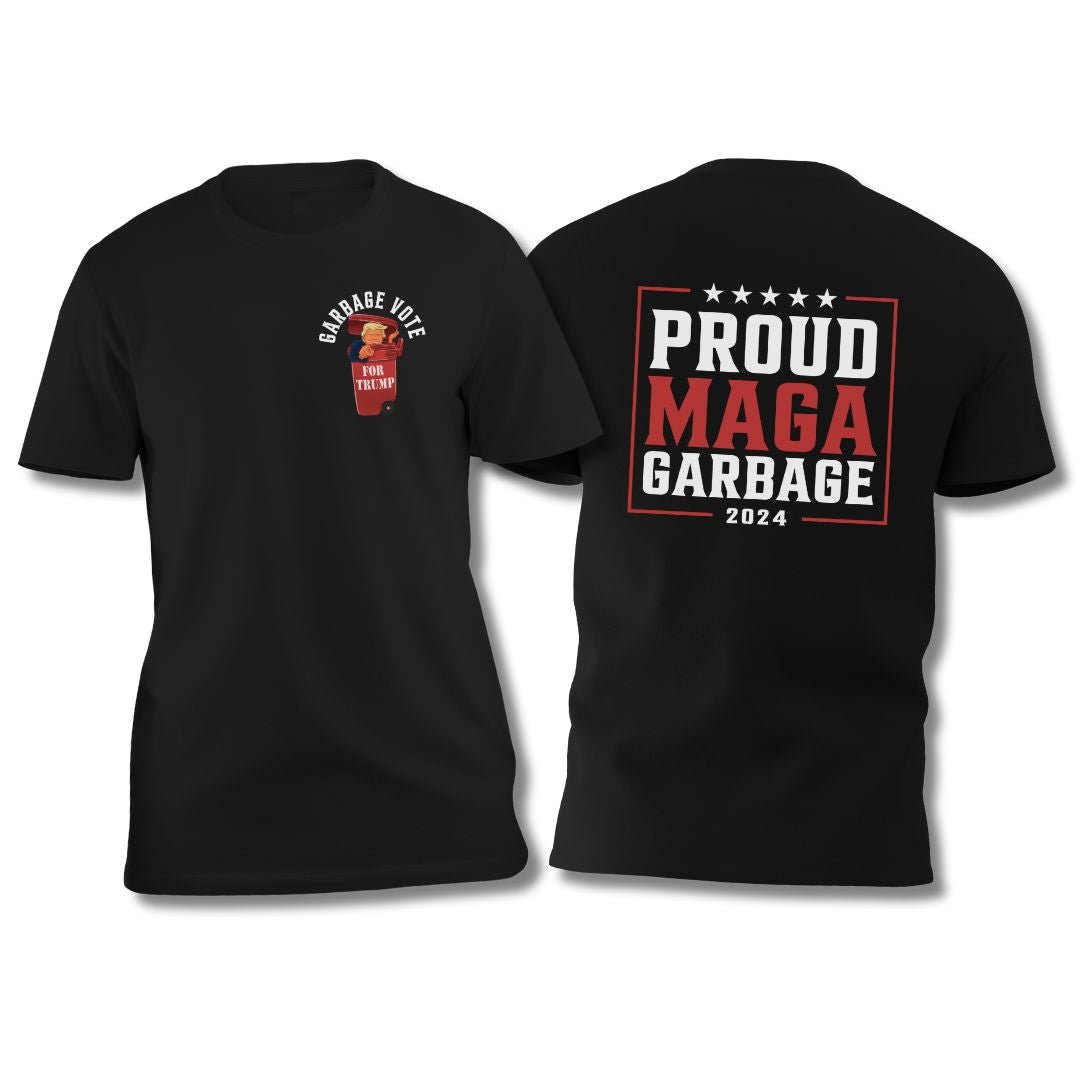 Garbage Vote: Proud MAGA Garbage 2024 T-Shirt - PatriotDepot.com