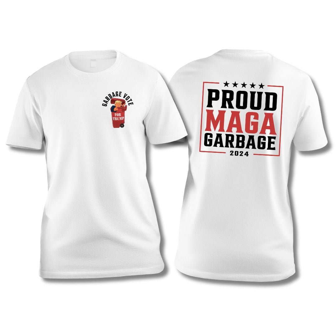 Garbage Vote: Proud MAGA Garbage 2024 T-Shirt - PatriotDepot.com
