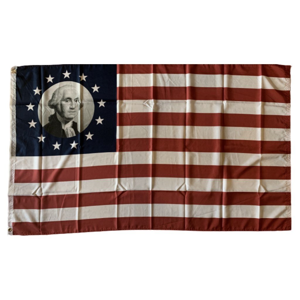 George Washington Campaign 3'x5' Flag - PatriotDepot.com