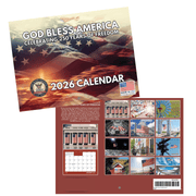 God Bless America 2026 Wall Calendar — Celebrating 250 Years of Freedom - PatriotDepot.com