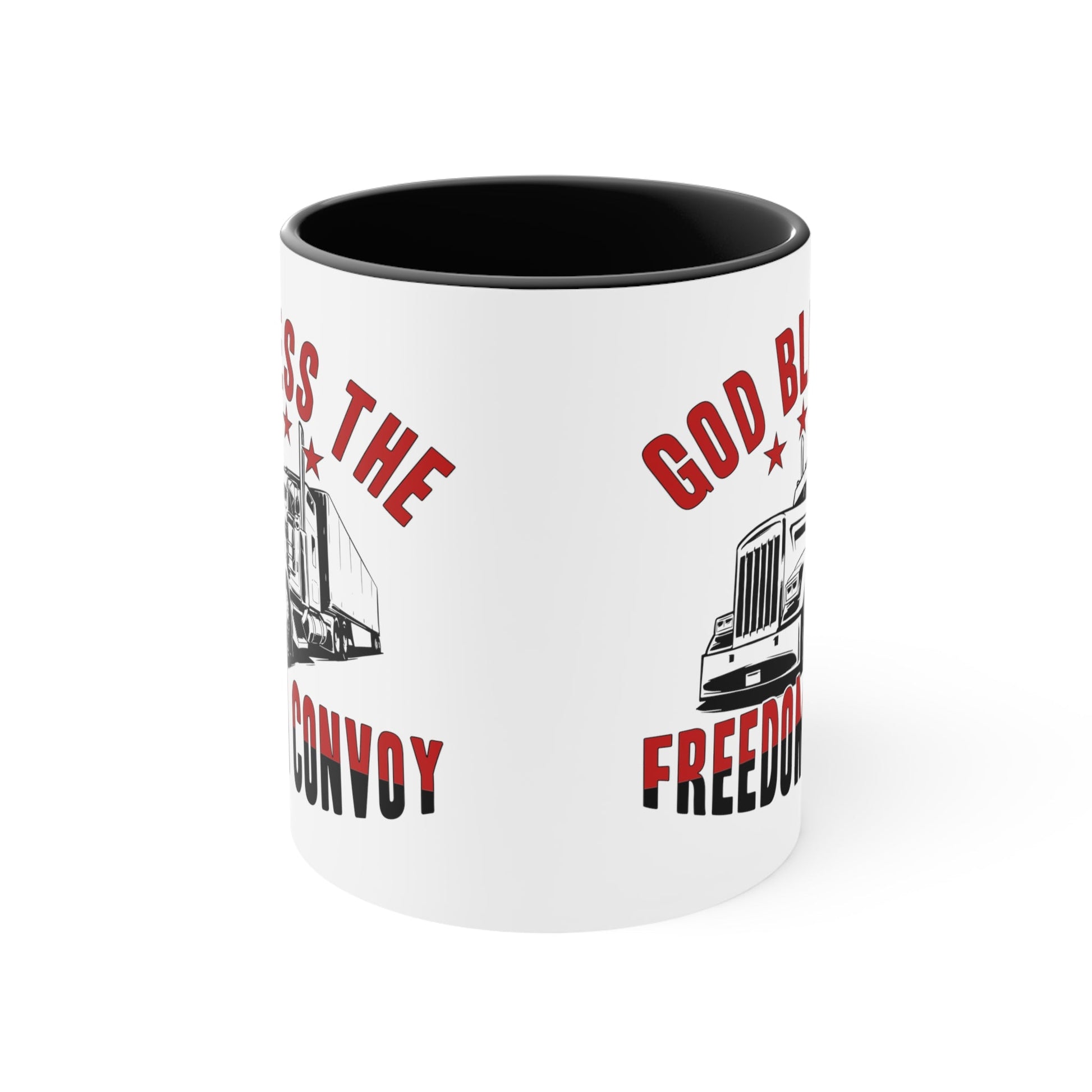 God Bless the Freedom Convoy 2022 Mug (2 Sizes, 2 Colors) - PatriotDepot.com
