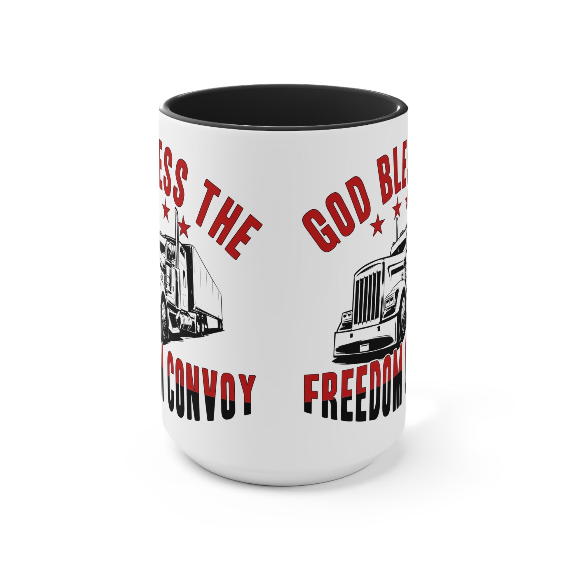 God Bless the Freedom Convoy 2022 Mug (2 Sizes, 2 Colors) - PatriotDepot.com