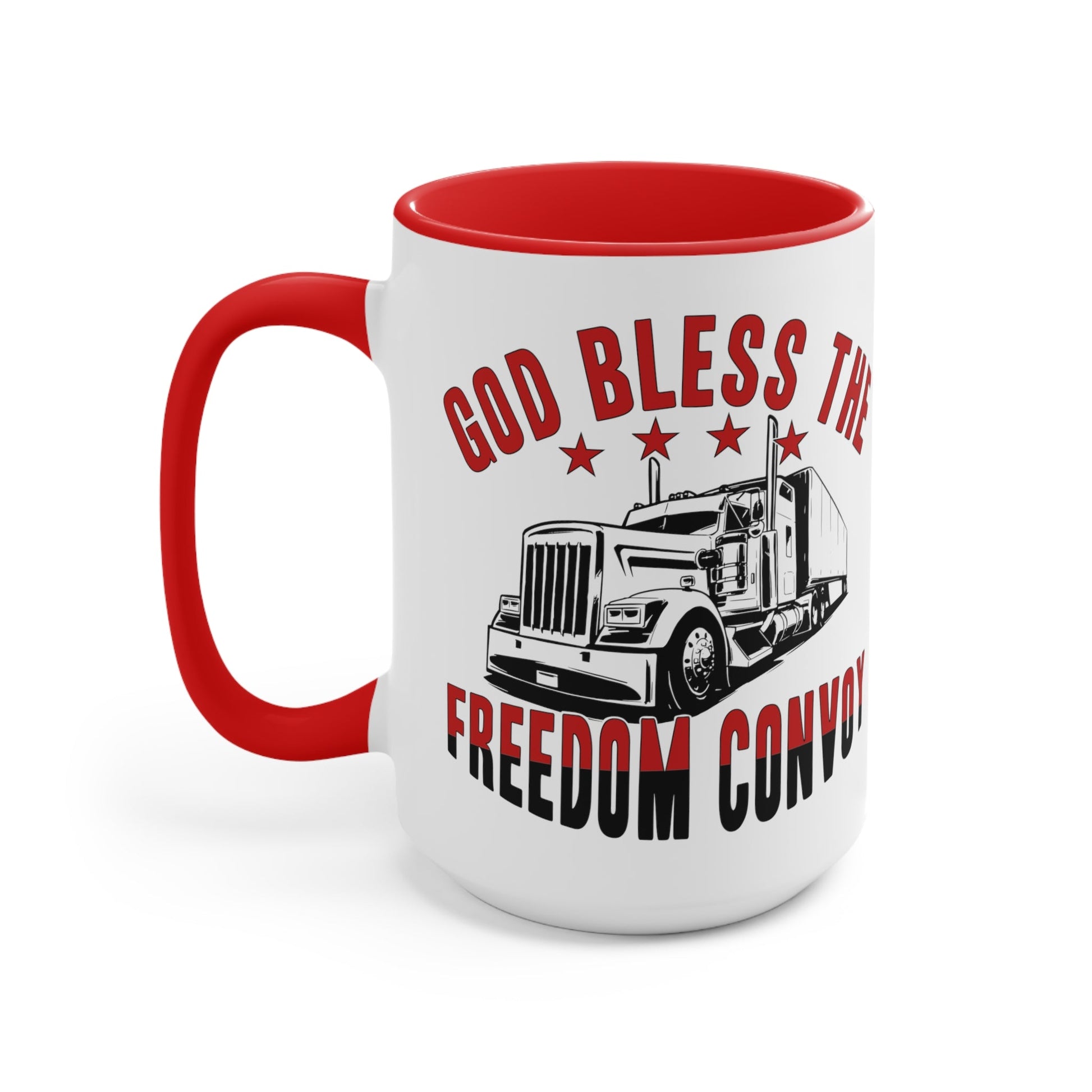 God Bless the Freedom Convoy 2022 Mug (2 Sizes, 2 Colors) - PatriotDepot.com