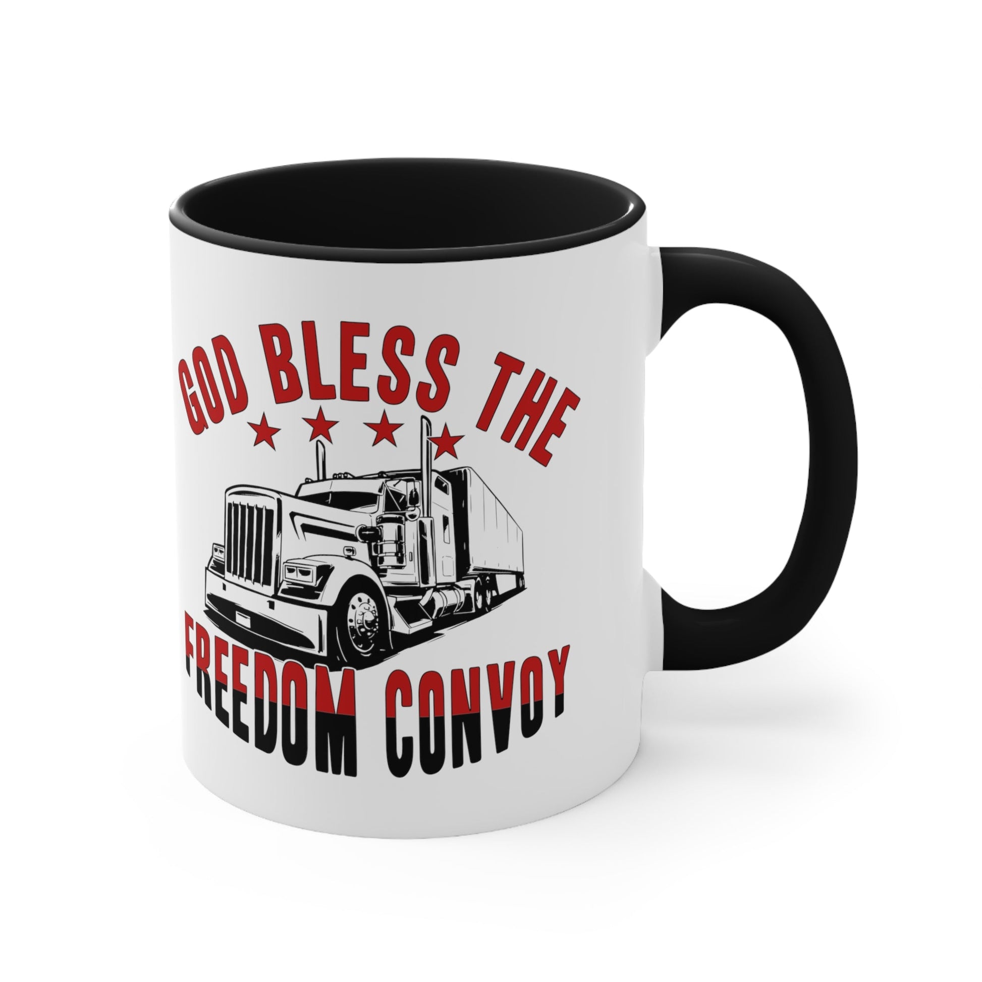 God Bless the Freedom Convoy 2022 Mug (2 Sizes, 2 Colors) - PatriotDepot.com