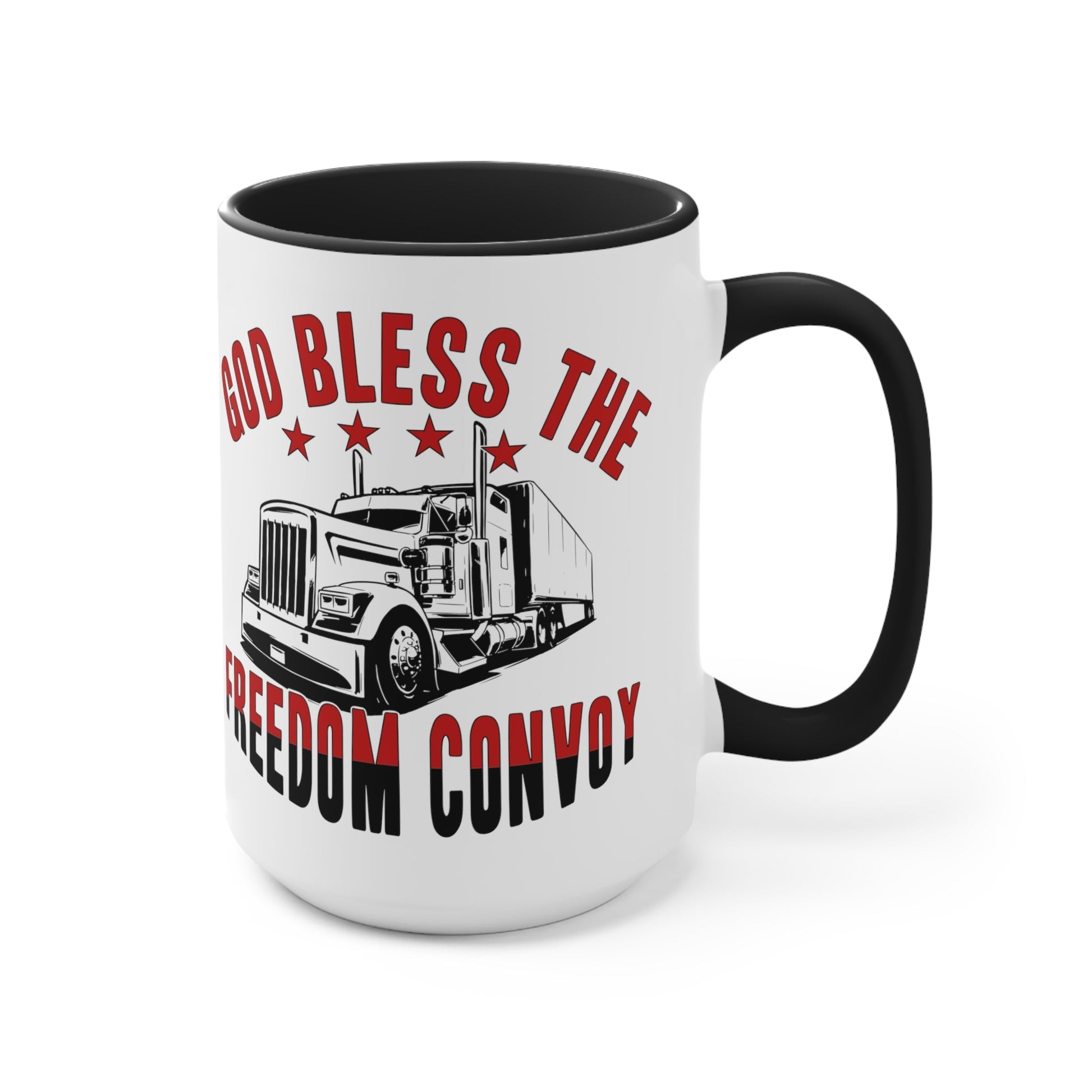 God Bless the Freedom Convoy 2022 Mug (2 Sizes, 2 Colors) - PatriotDepot.com