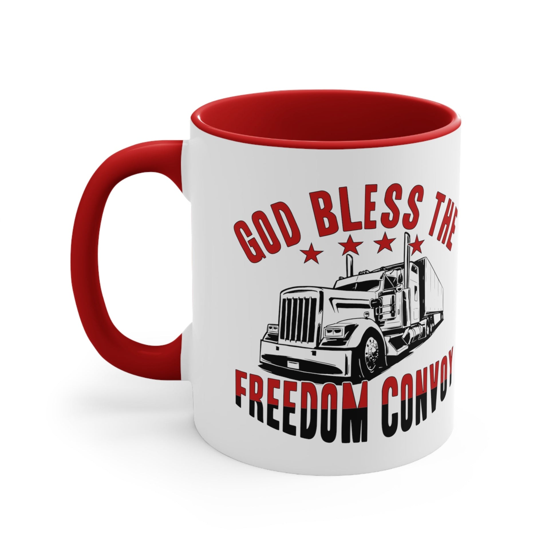 God Bless the Freedom Convoy 2022 Mug (2 Sizes, 2 Colors) - PatriotDepot.com