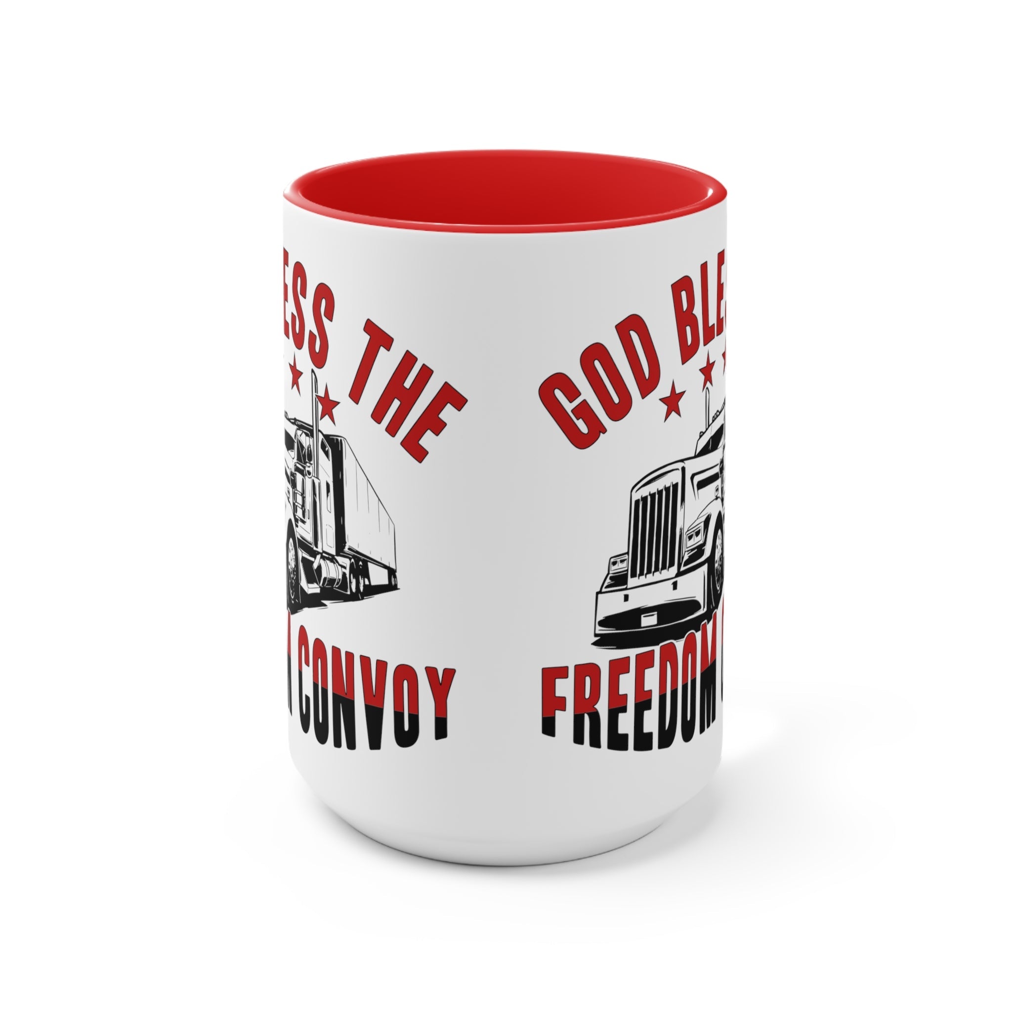 God Bless the Freedom Convoy 2022 Mug (2 Sizes, 2 Colors) - PatriotDepot.com
