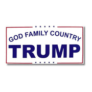 God Family Country Trump Bumper Sticker - PatriotDepot.com