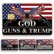 God Guns & Trump Debit/Credit Card Sticker (4 Pack) - PatriotDepot.com