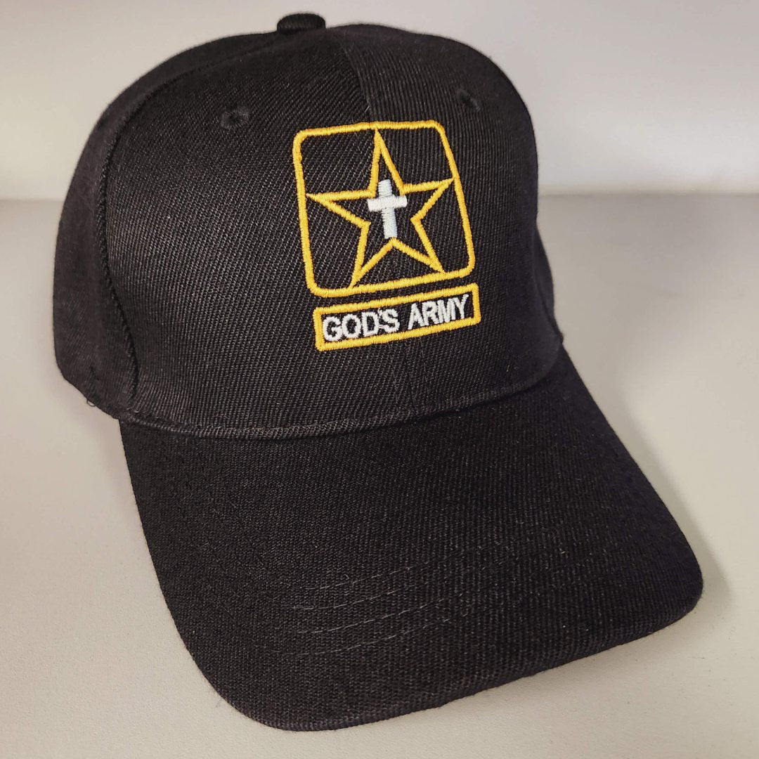 God's Army Embroidered Hat (Black) - PatriotDepot.com