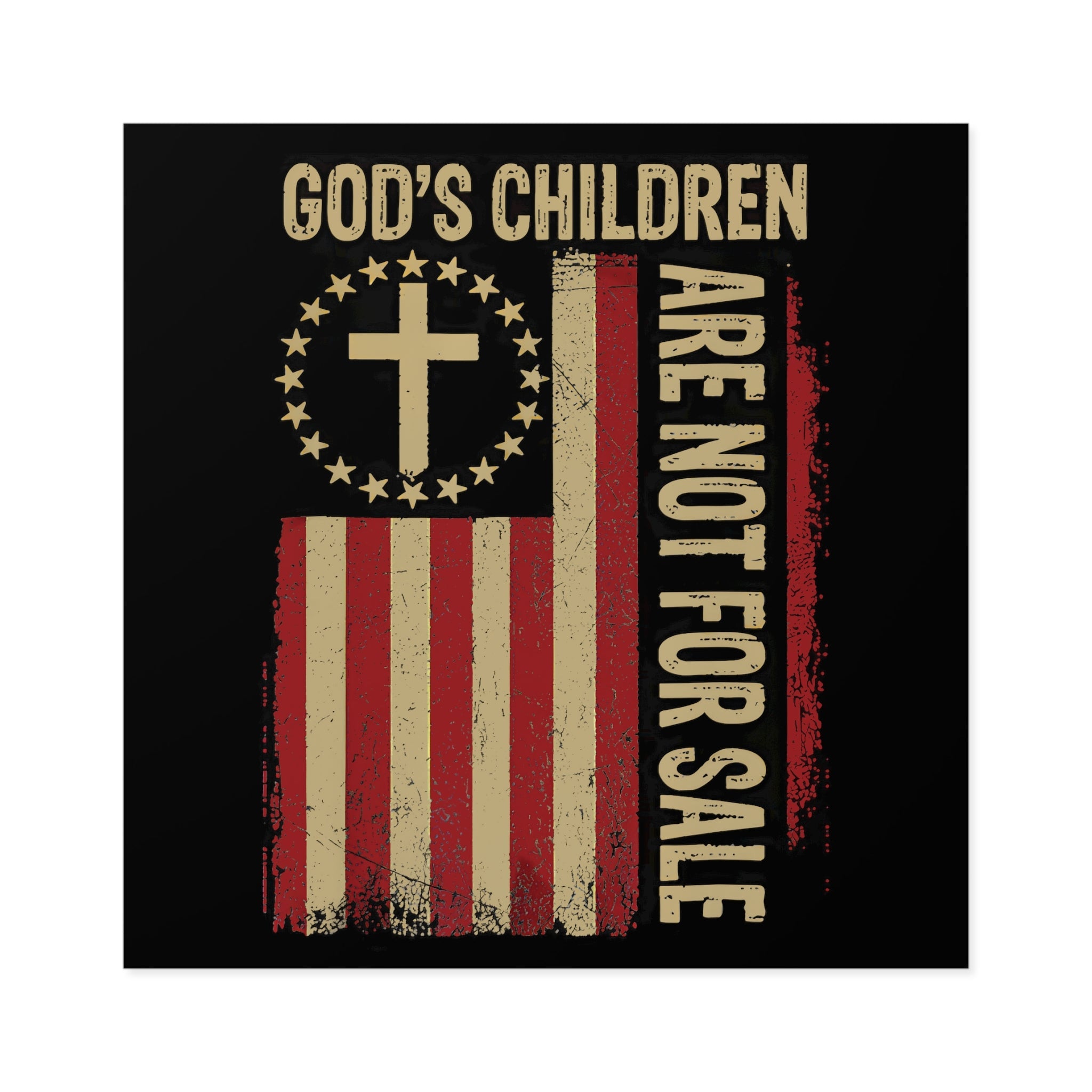 God's Children Are Not For Sale Bumper Sticker (3 Sizes) (Design 1) - PatriotDepot.com