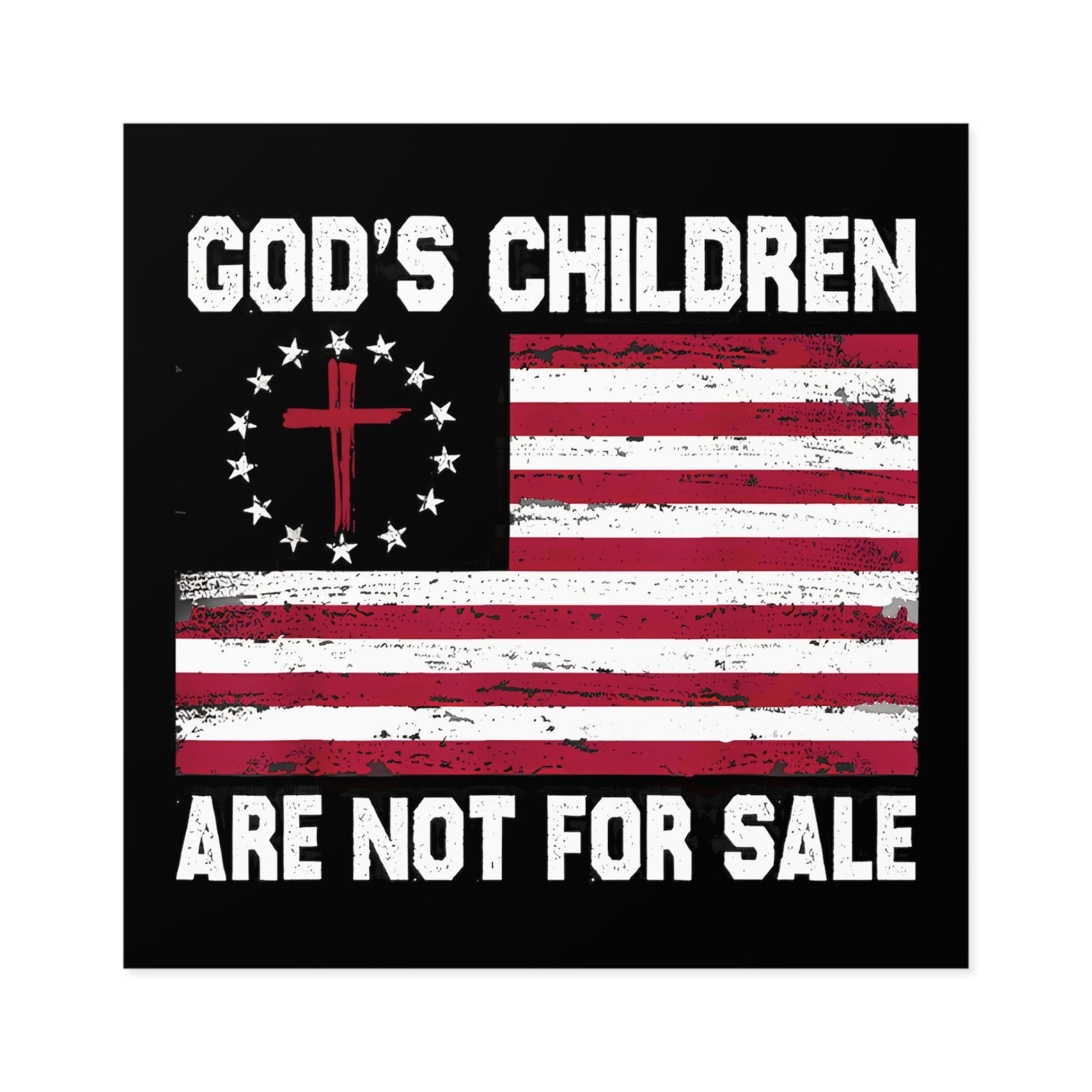 God's Children Are Not For Sale Bumper Sticker (3 Sizes) - PatriotDepot.com