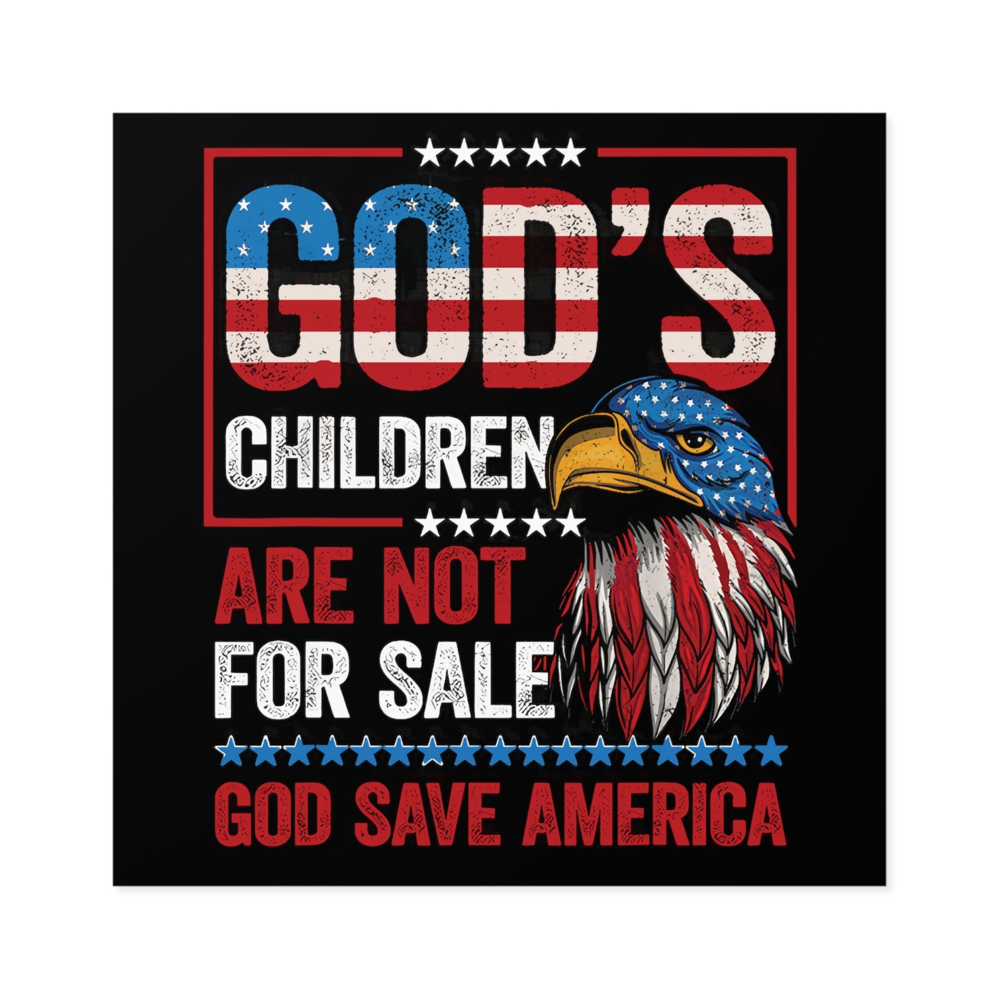 God's Children Are Not For Sale Bumper Sticker (3 Sizes) - PatriotDepot.com