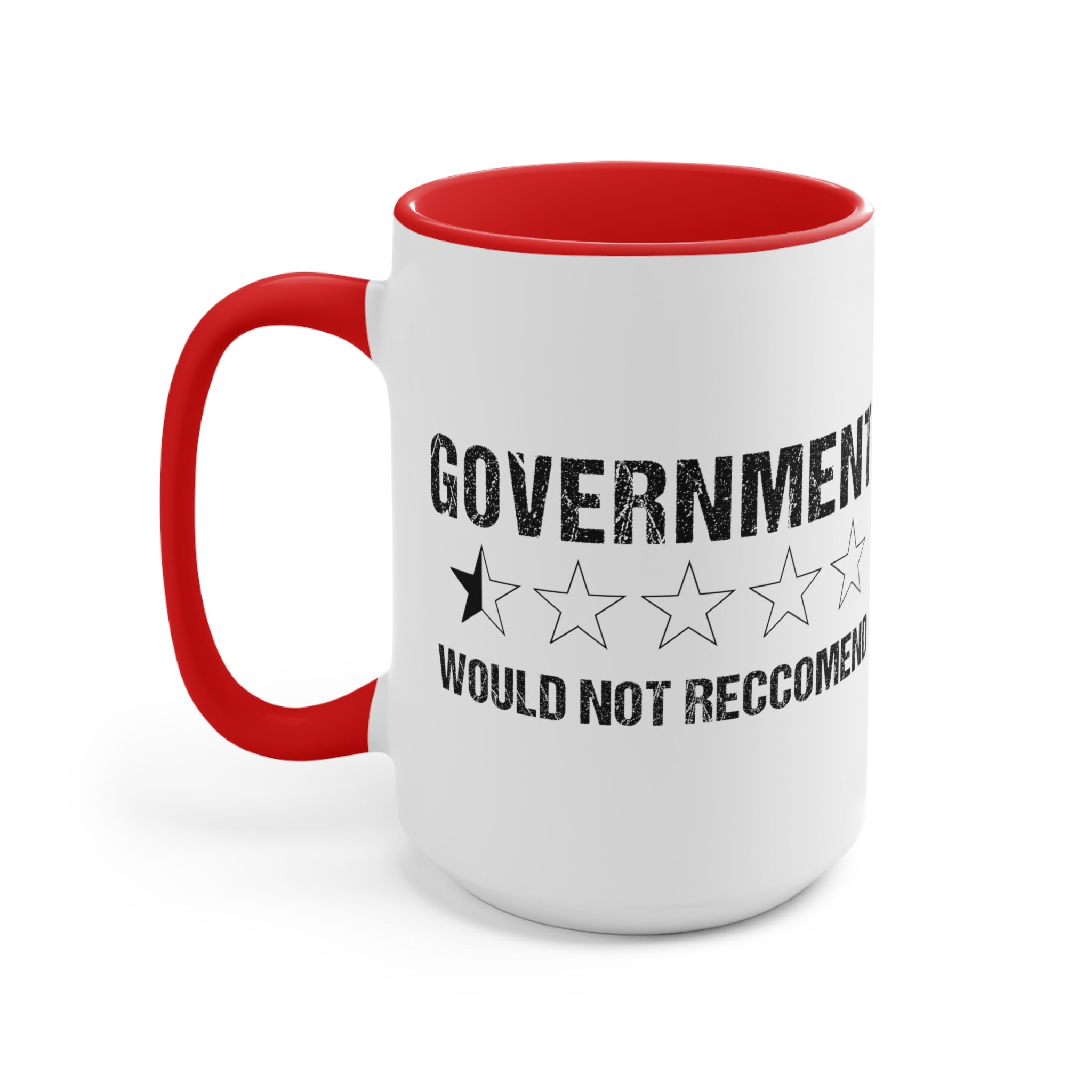 Government Rating Mug (2 sizes, 3 colors) - PatriotDepot.com