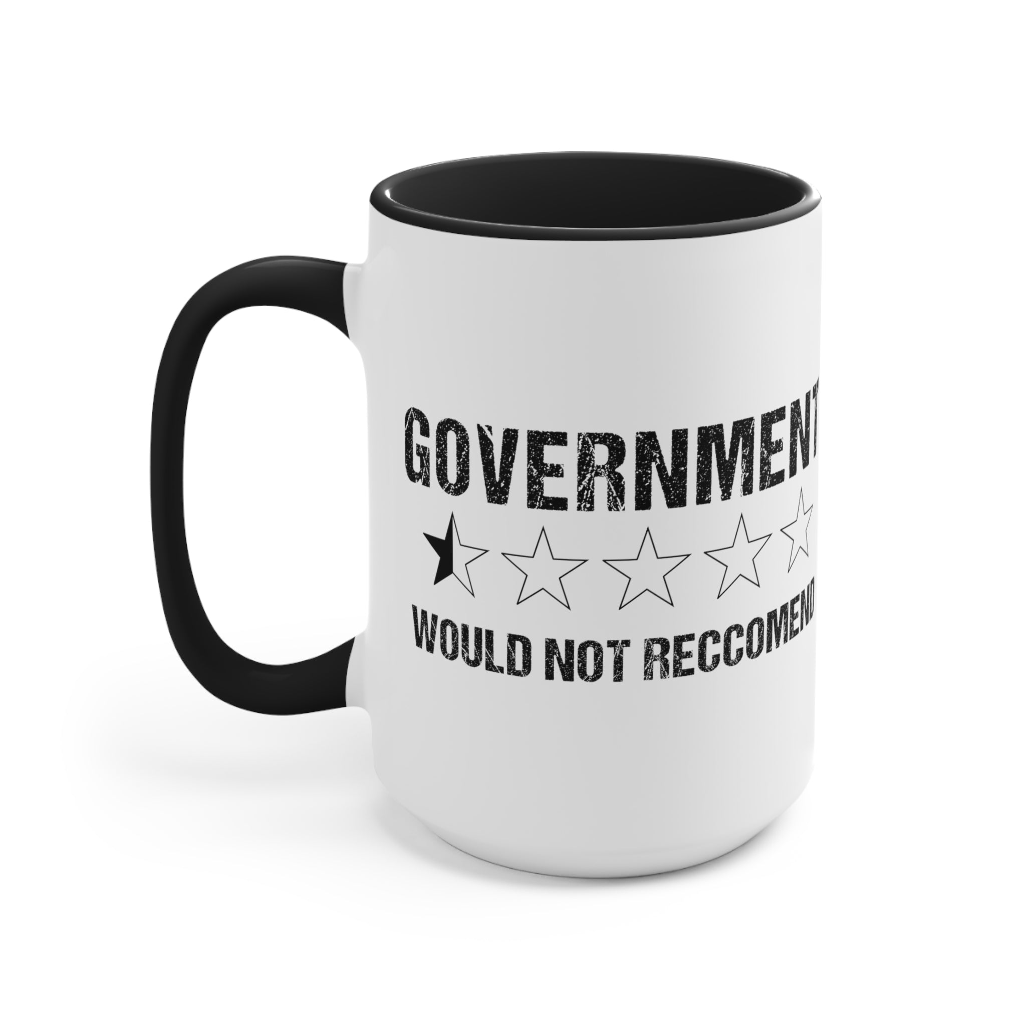 Government Rating Mug (2 sizes, 3 colors) - PatriotDepot.com