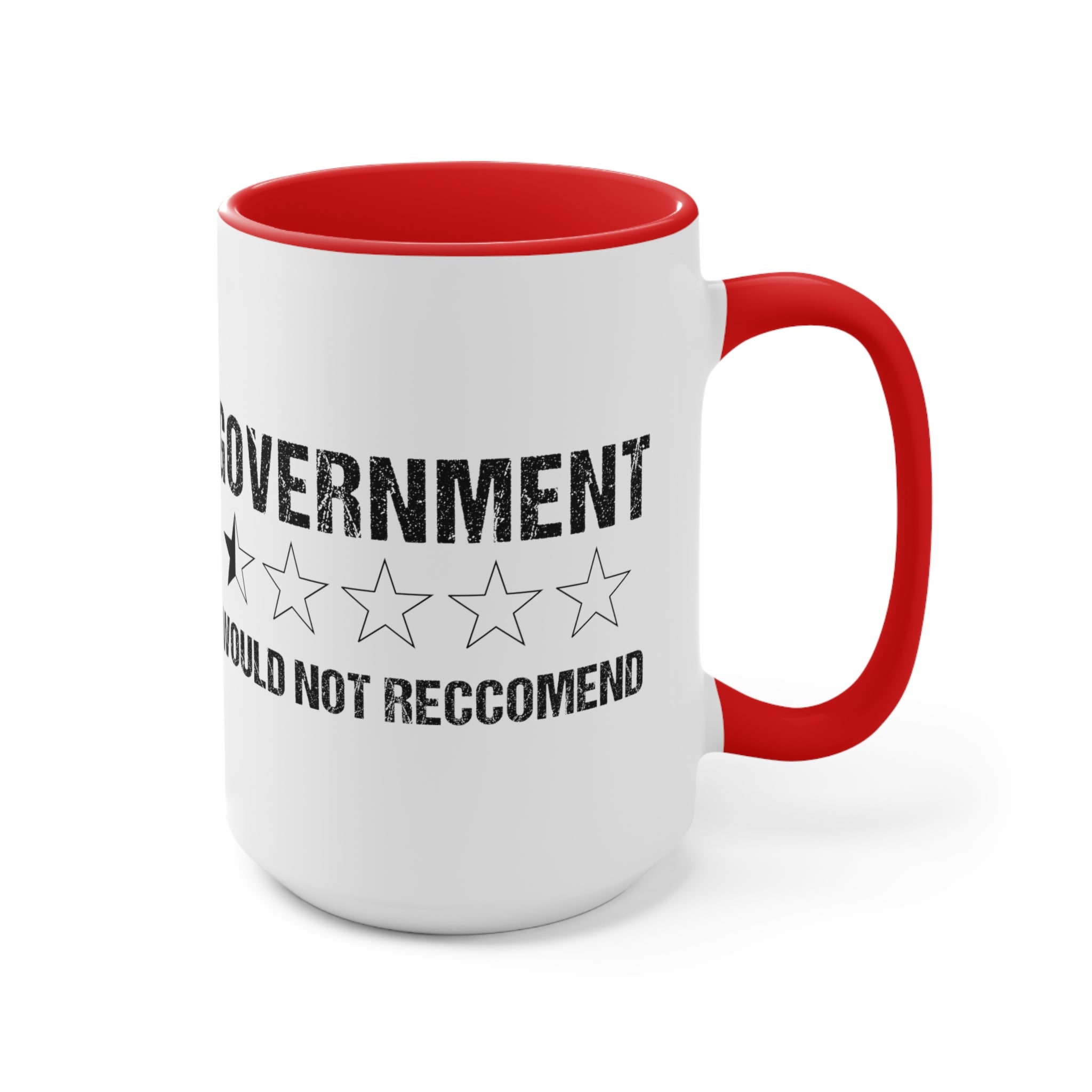 Government Rating Mug (2 sizes, 3 colors) - PatriotDepot.com