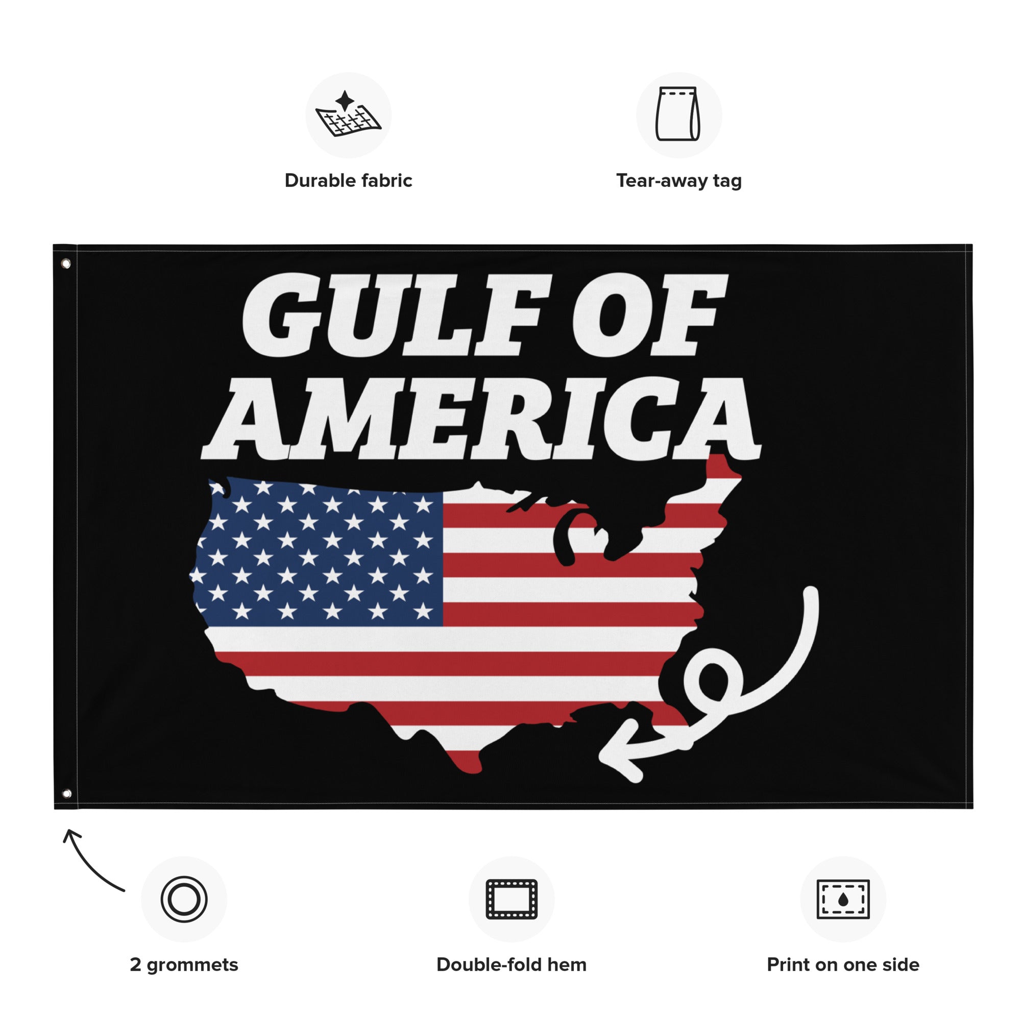 Gulf of America Custom Flag - PatriotDepot.com