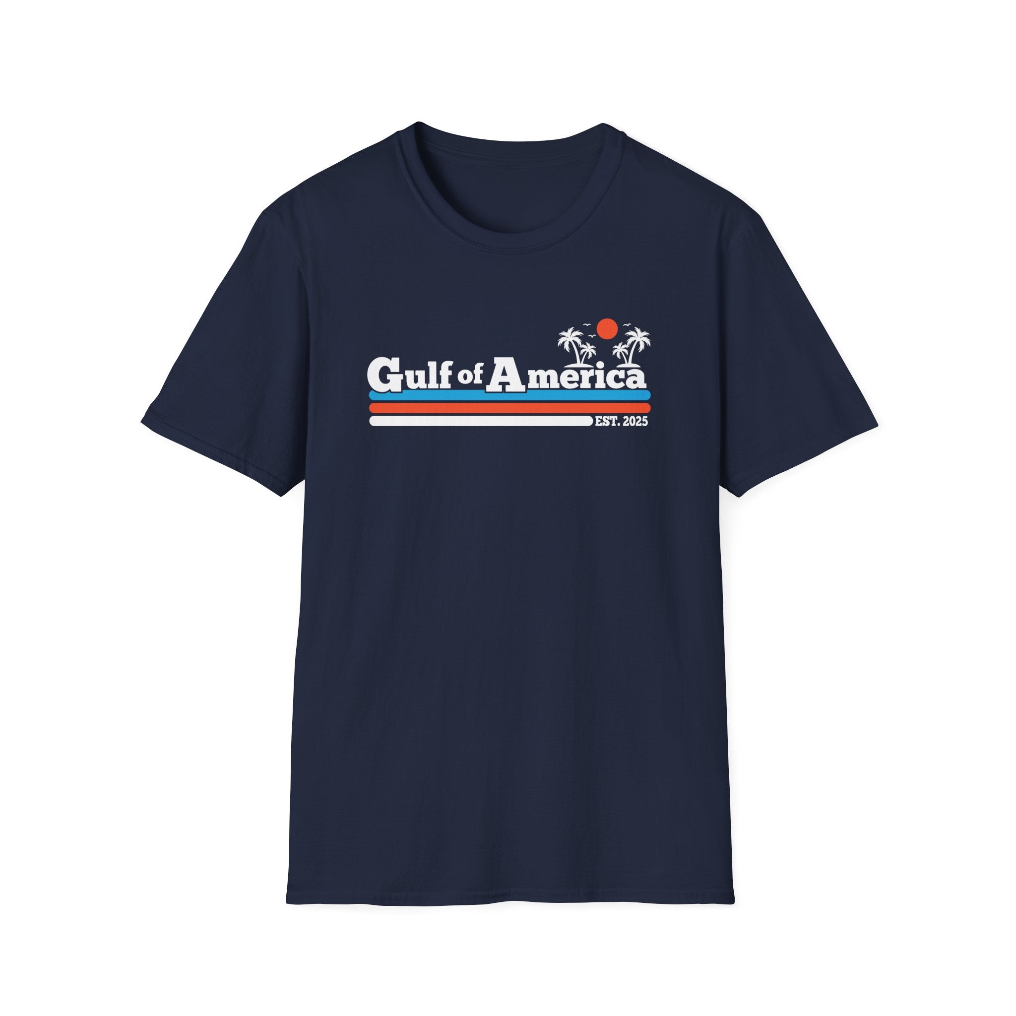 Gulf of America Vintage Unisex Softstyle T-Shirt - Beachy Casual Wear - PatriotDepot.com
