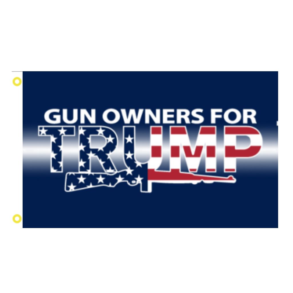 Gun Owners for Trump 3'x5' Flag - PatriotDepot.com