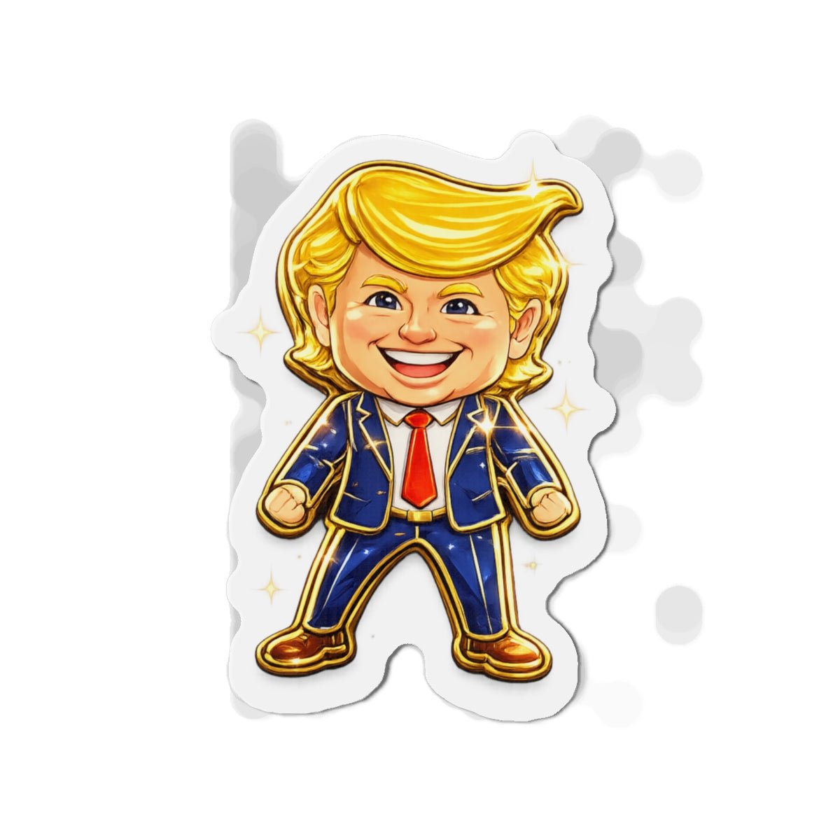 Happy Trump Pin Collectible Magnet (3 Sizes) - PatriotDepot.com