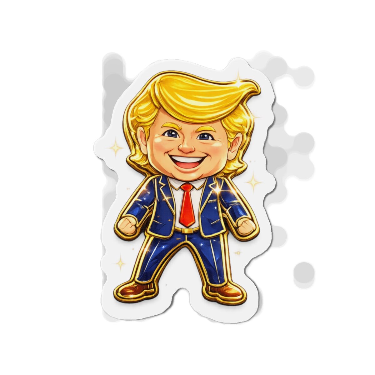Happy Trump Pin Collectible Magnet (3 Sizes) - PatriotDepot.com