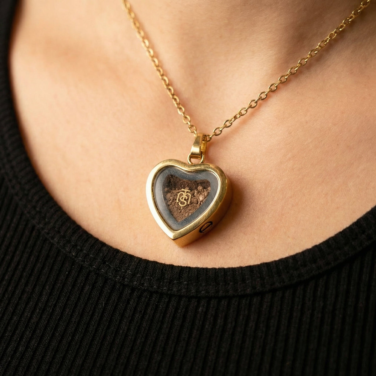 Heart of Unfailing Love | Temple Mount Soil Pendant Necklace - PatriotDepot.com