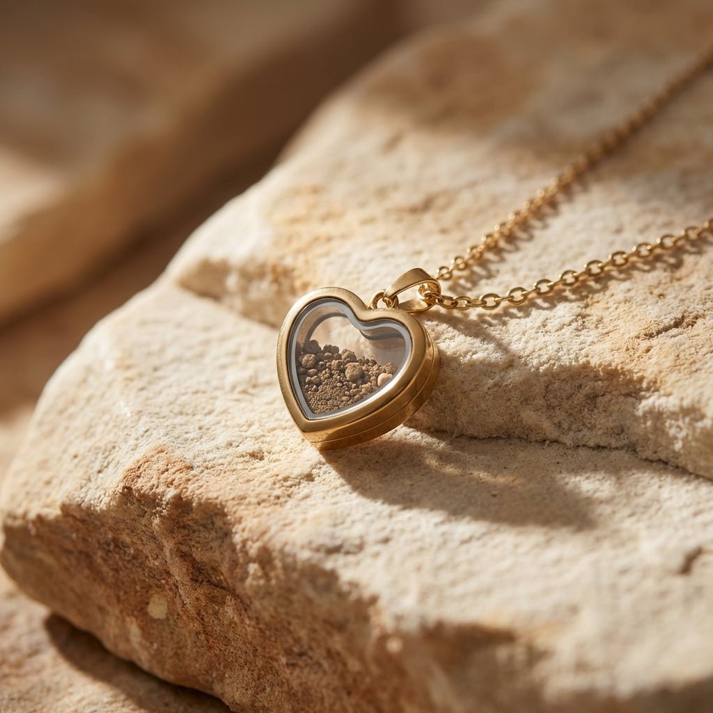 Heart of Unfailing Love | Temple Mount Soil Pendant Necklace - PatriotDepot.com