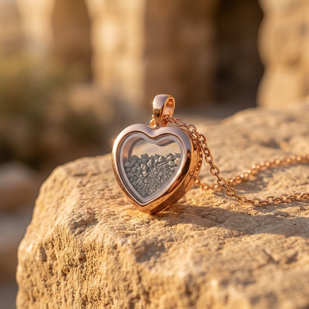 Heart of Unfailing Love | Temple Mount Soil Pendant Necklace - PatriotDepot.com