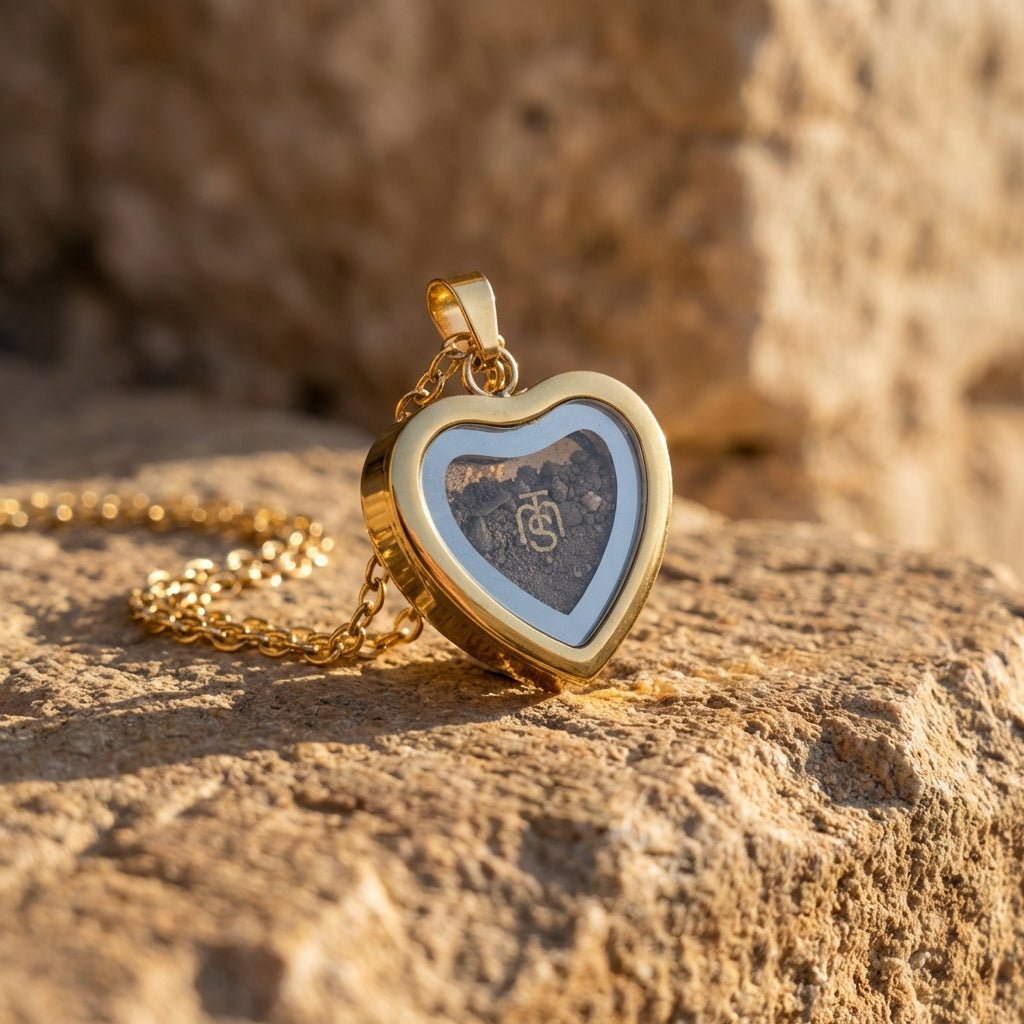 Heart of Unfailing Love | Temple Mount Soil Pendant Necklace - PatriotDepot.com