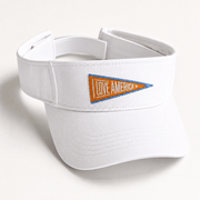 I Love America Women's Patriotic Visor – Cute USA Hat for Women - PatriotDepot.com