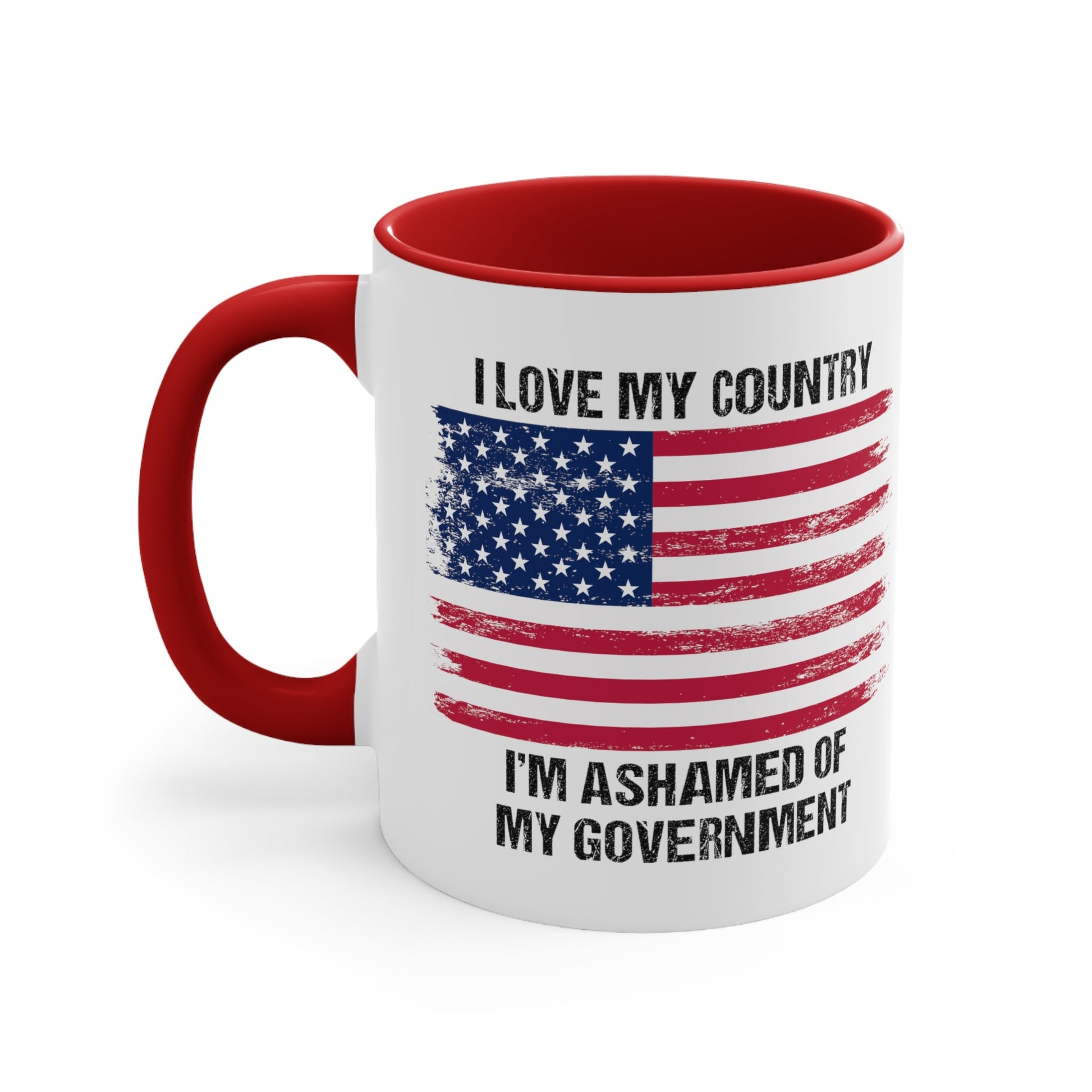 I Love My Country Mug (2 sizes, 2 colors) - PatriotDepot.com