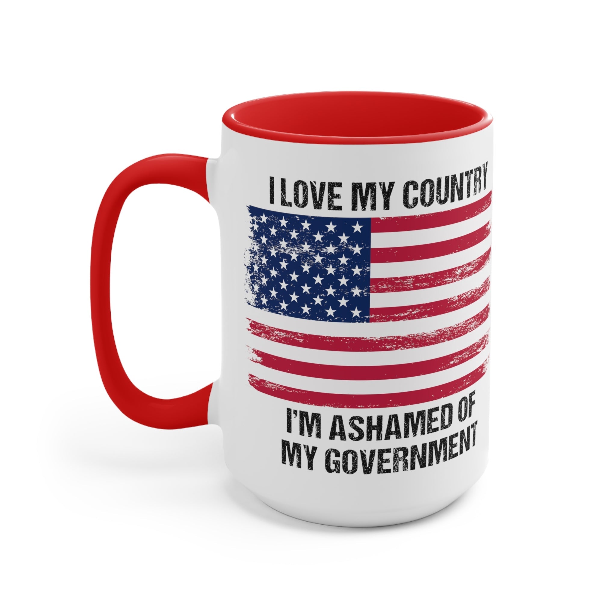 I Love My Country Mug (2 sizes, 2 colors) - PatriotDepot.com