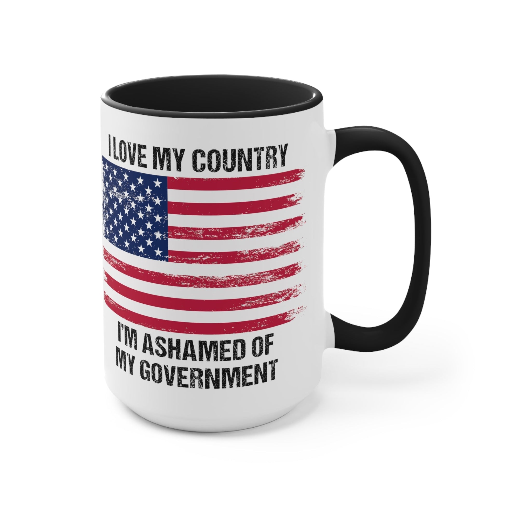 I Love My Country Mug (2 sizes, 2 colors) - PatriotDepot.com