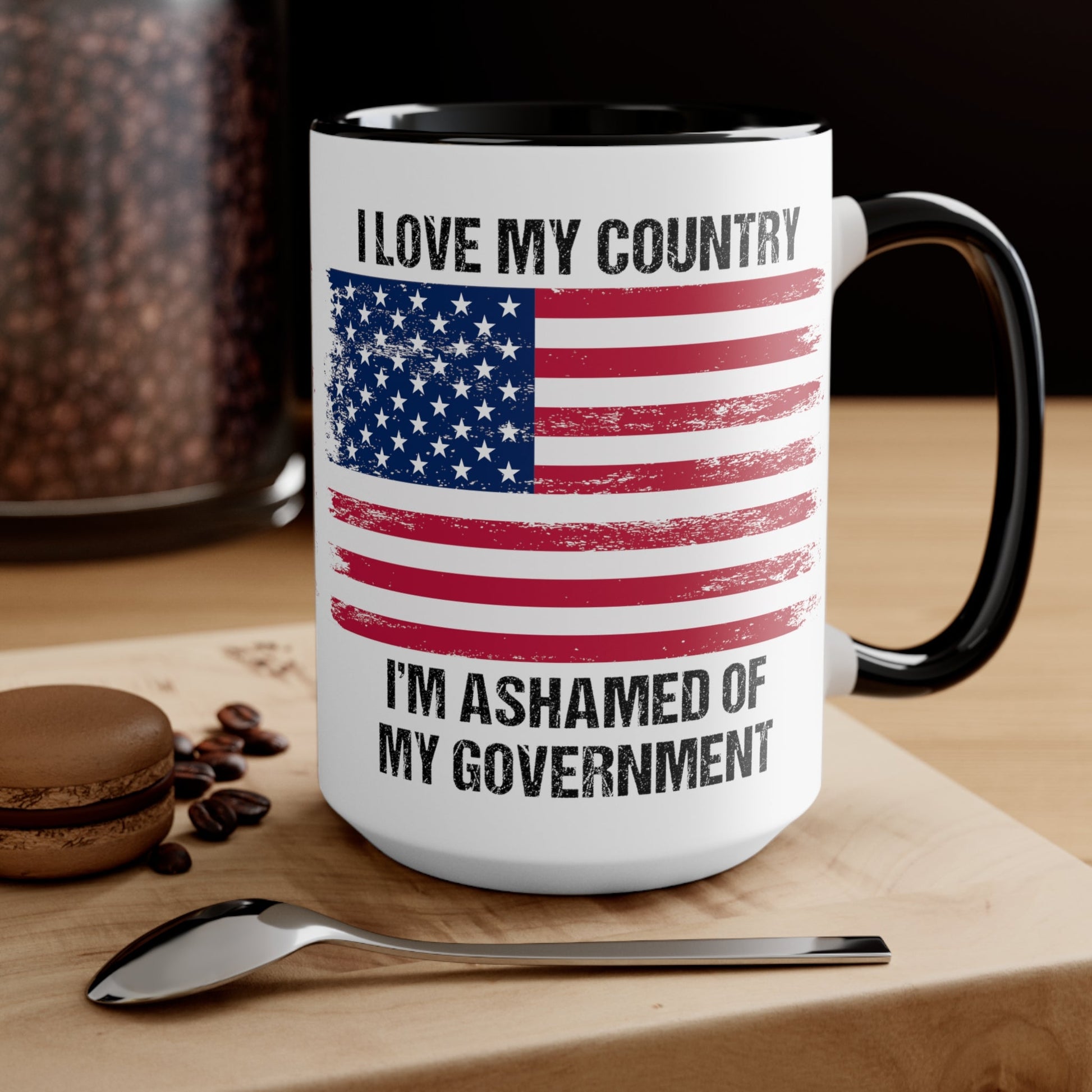 I Love My Country Mug (2 sizes, 2 colors) - PatriotDepot.com