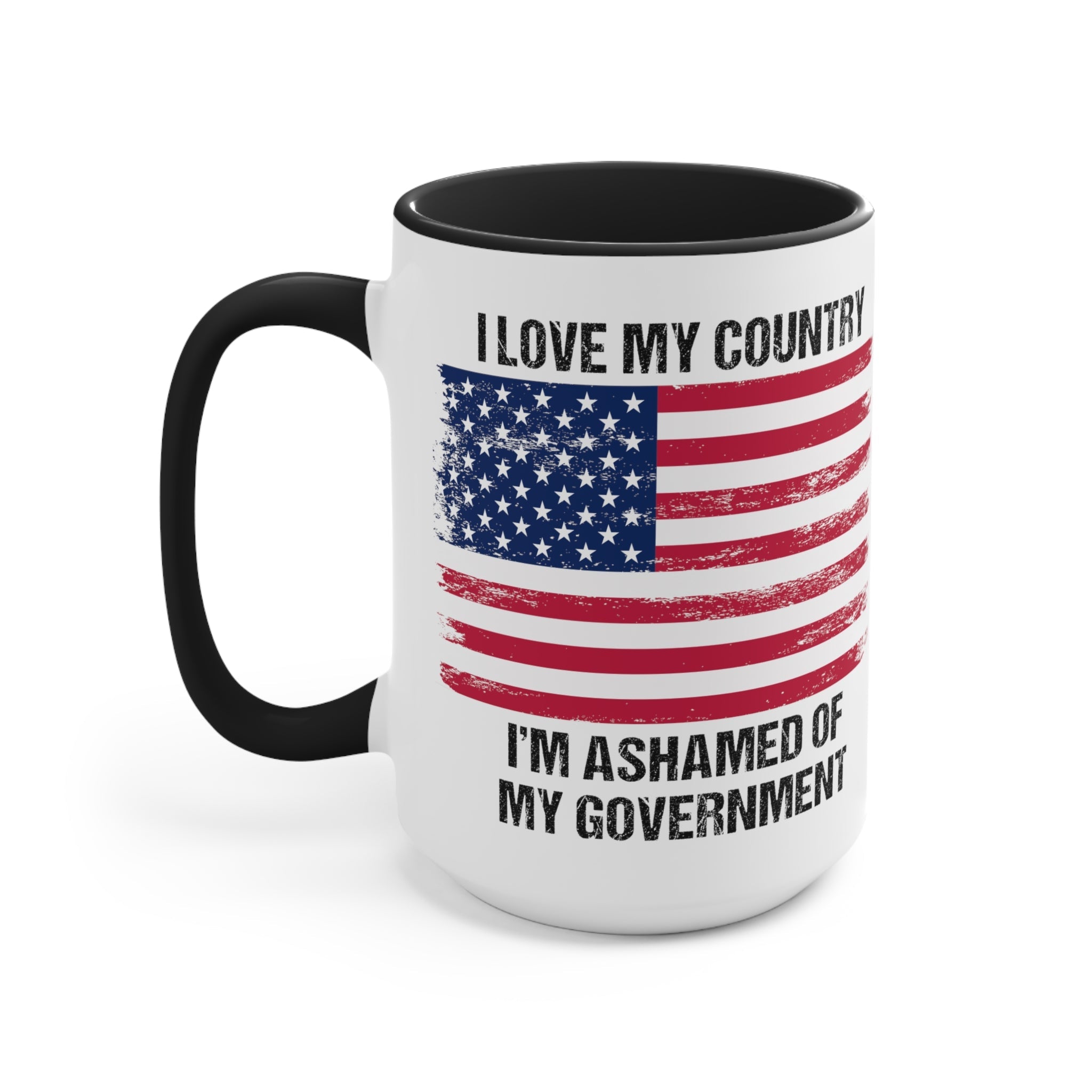I Love My Country Mug (2 sizes, 2 colors) - PatriotDepot.com