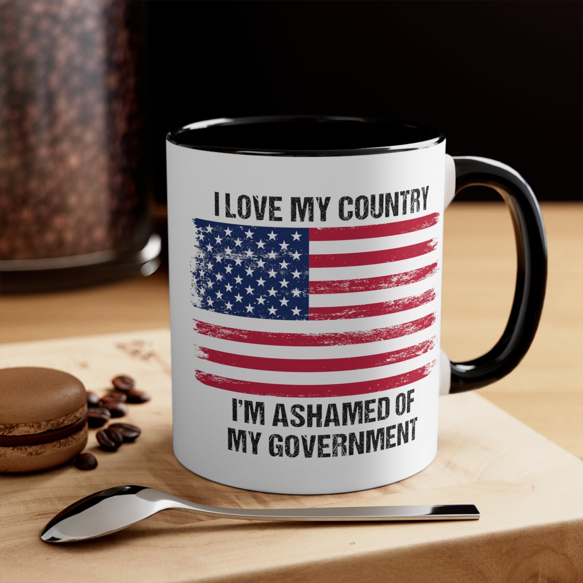 I Love My Country Mug (2 sizes, 2 colors) - PatriotDepot.com