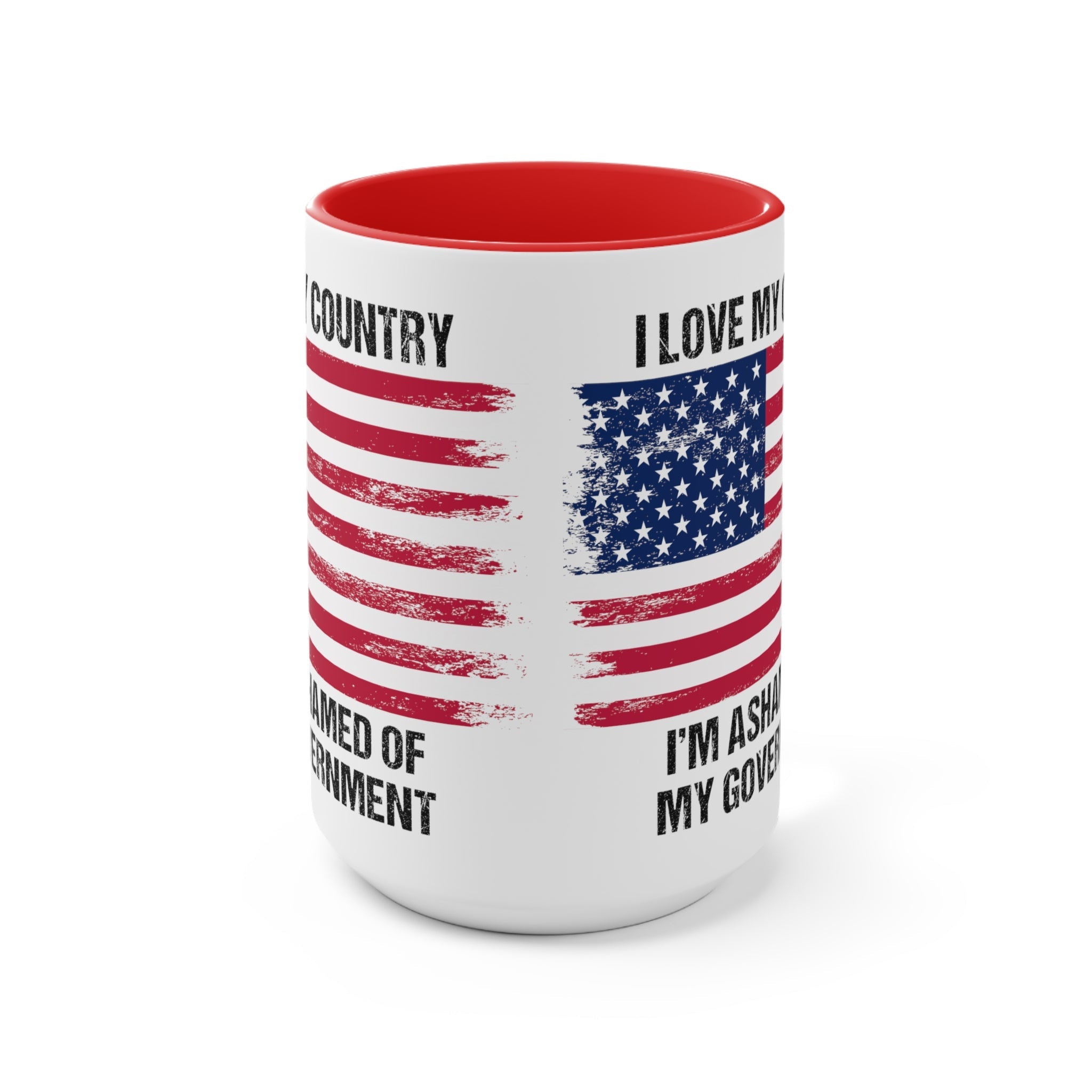 I Love My Country Mug (2 sizes, 2 colors) - PatriotDepot.com