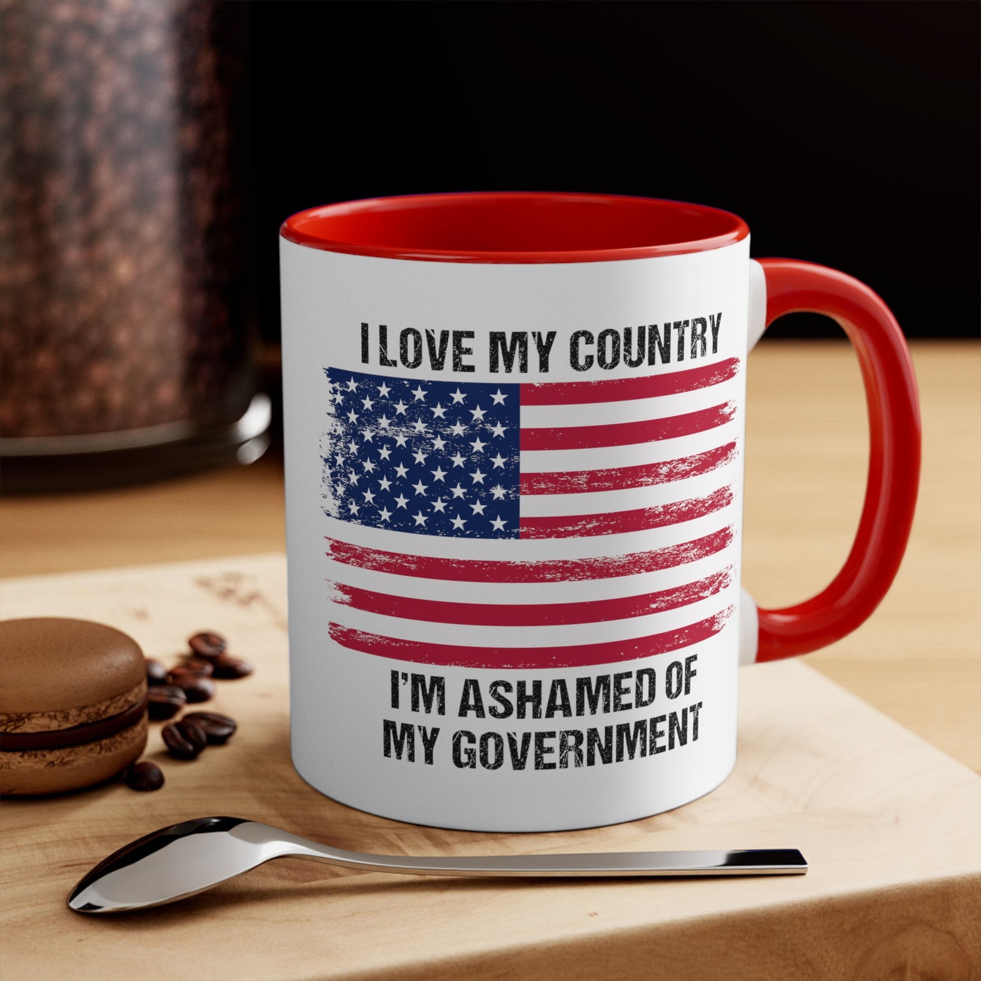I Love My Country Mug (2 sizes, 2 colors) - PatriotDepot.com