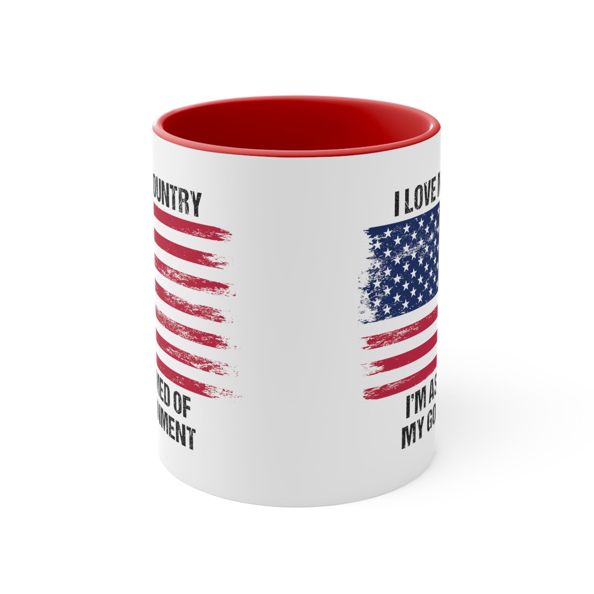 I Love My Country Mug (2 sizes, 2 colors) - PatriotDepot.com