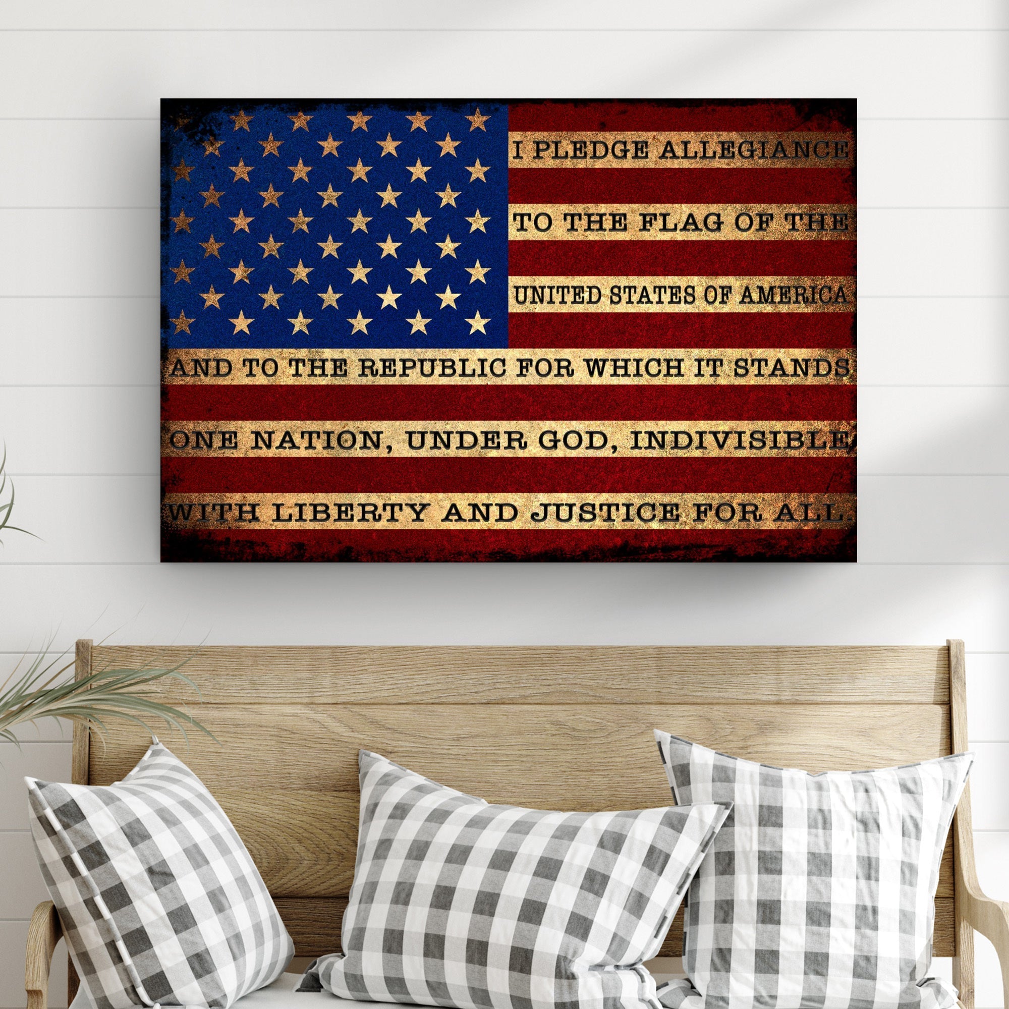 I Pledge Allegiance To The Flag Of USA Sign – PatriotDepot.com
