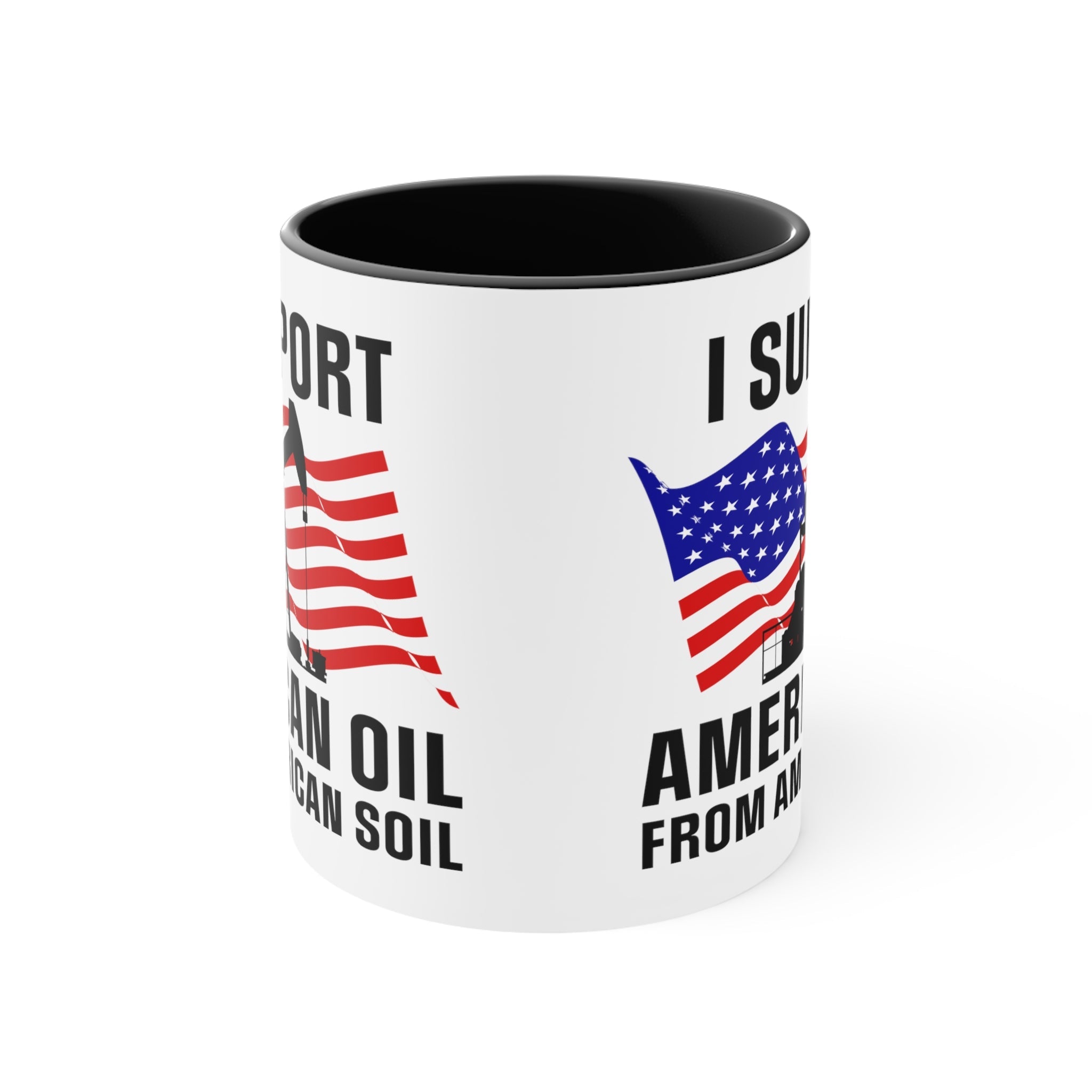 I Support American Oil Mug - PatriotDepot.com