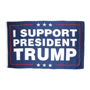 I Support President Trump 12"x18" Flag - PatriotDepot.com