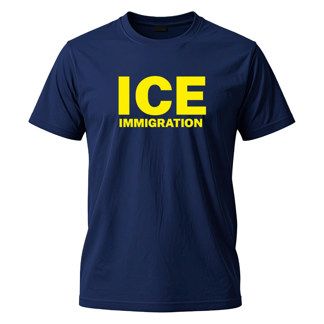 ICE Immigration T-Shirt – Law & Order Edition - PatriotDepot.com