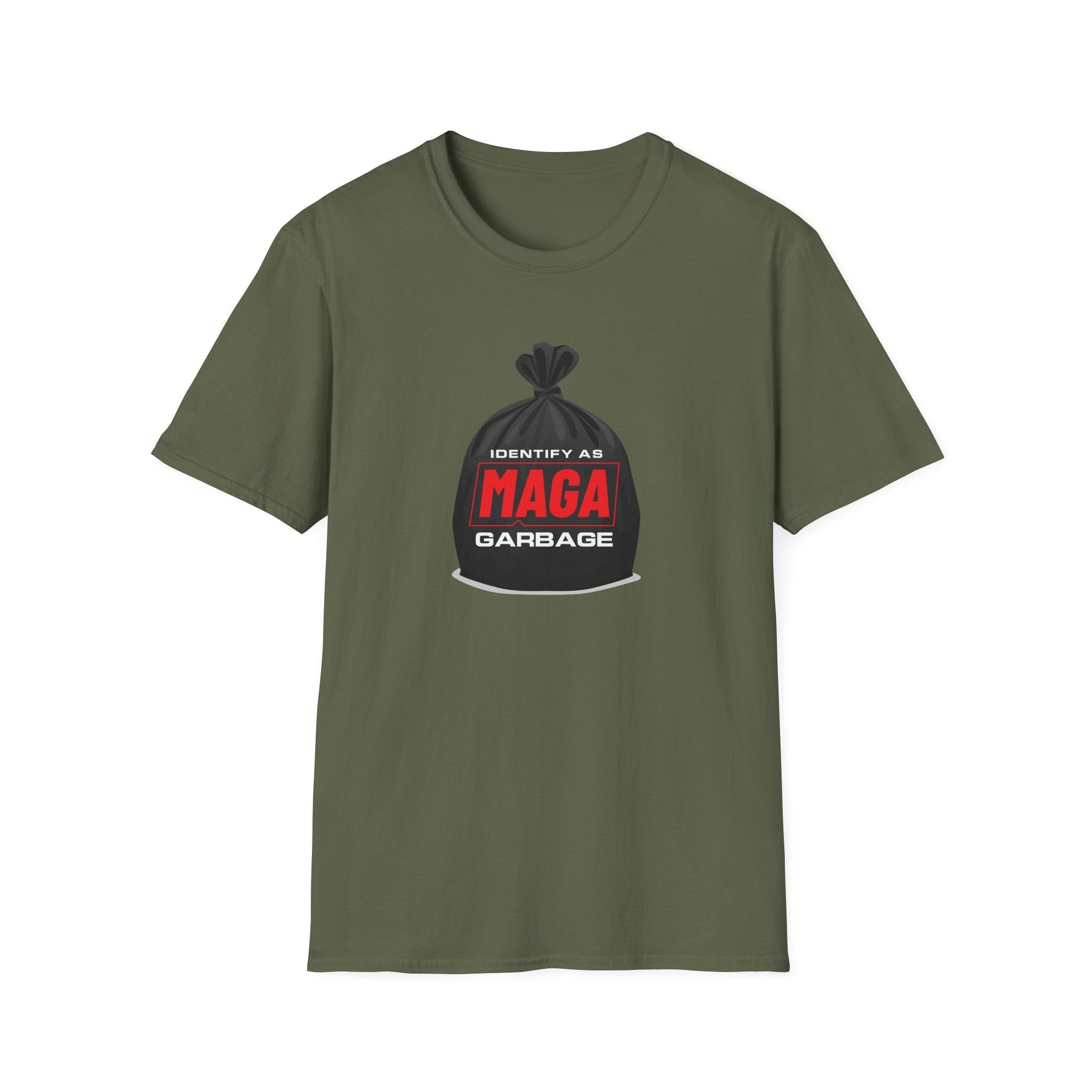 Identify As MAGA Garbage T-Shirt - PatriotDepot.com
