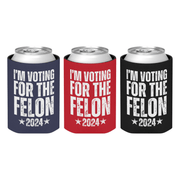I'm Voting For The Felon 2024 Can Cooler Bundle (3 Pack) - PatriotDepot.com