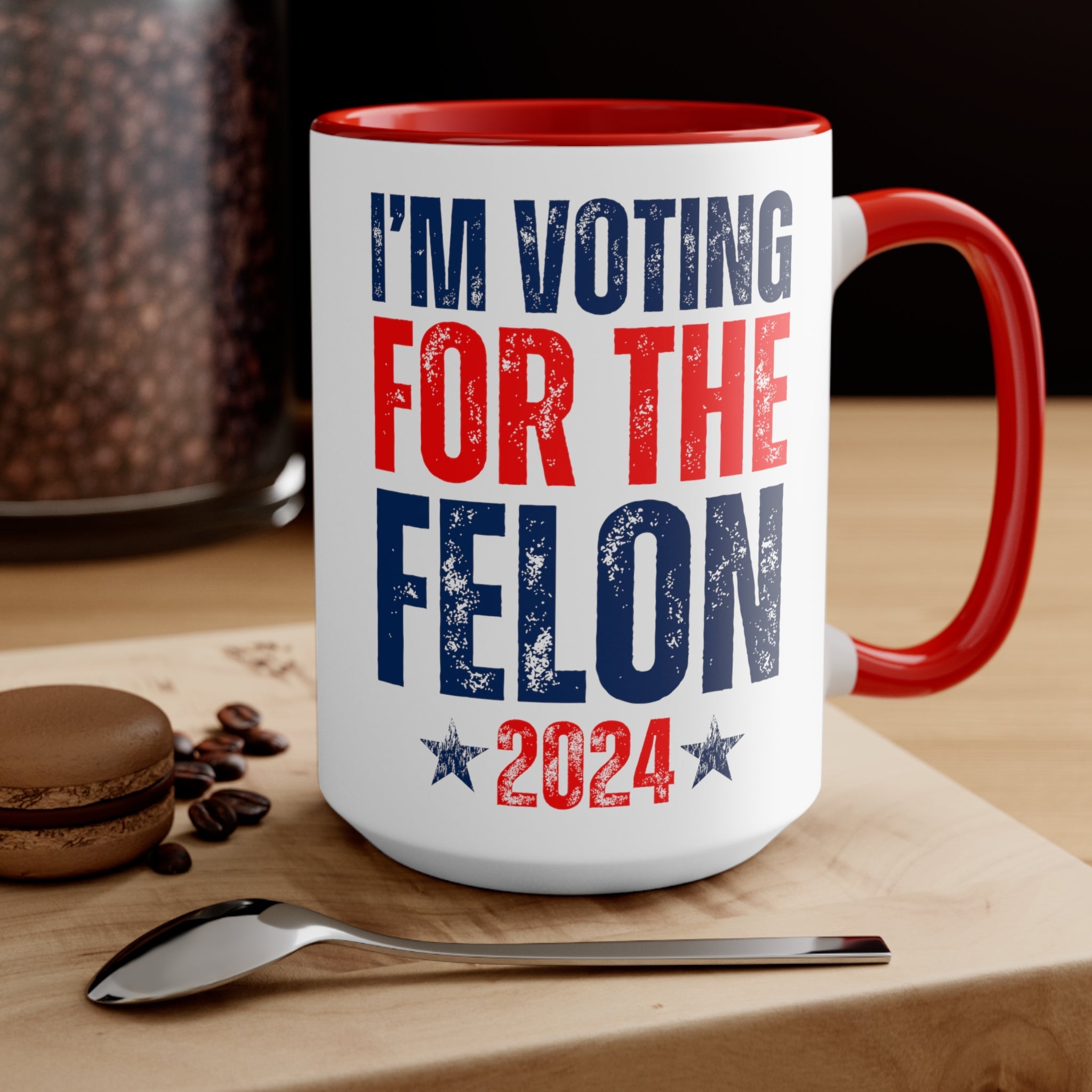 I'm Voting for the Felon 2024 Mug - PatriotDepot.com