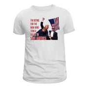 I'm Voting For The Man Who Took A Bullet To Save America T-Shirt - PatriotDepot.com