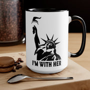 I'm With Her Mug (2 Sizes, 3 Colors) - PatriotDepot.com
