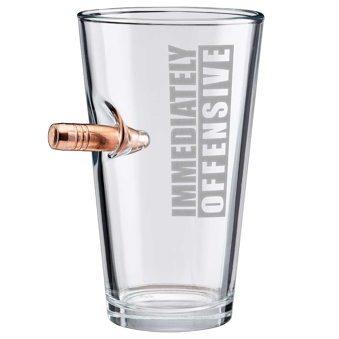 Immediately Offensive Bullet Glassware | Made in the USA - PatriotDepot.com