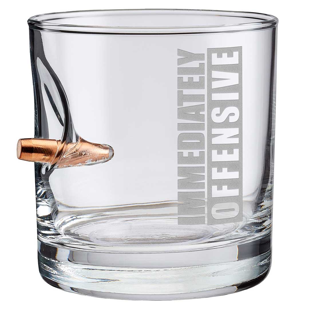 Immediately Offensive Bullet Glassware | Made in the USA - PatriotDepot.com